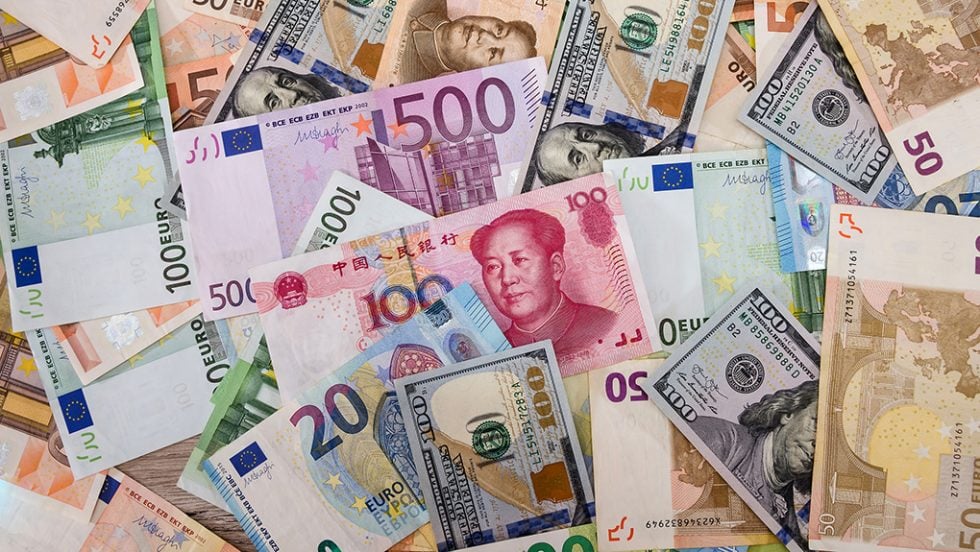 dollars euros yuan